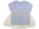 セラフ Seraph Tシャツ・カットソー 120 女の子 ブルー・クリーム・ゴールドラメ 子供服 ベビー服 キッズ アウトレット ユーズド 【中古】キッズ・ベビー・マタニティ