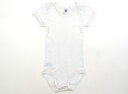 プチバトー PETIT BATEAU ロンパース 95 女の子 ホワイト 子供服 ベビー服 キッズ アウトレット ユーズド 【中古】キッズ・ベビー・マタニティ