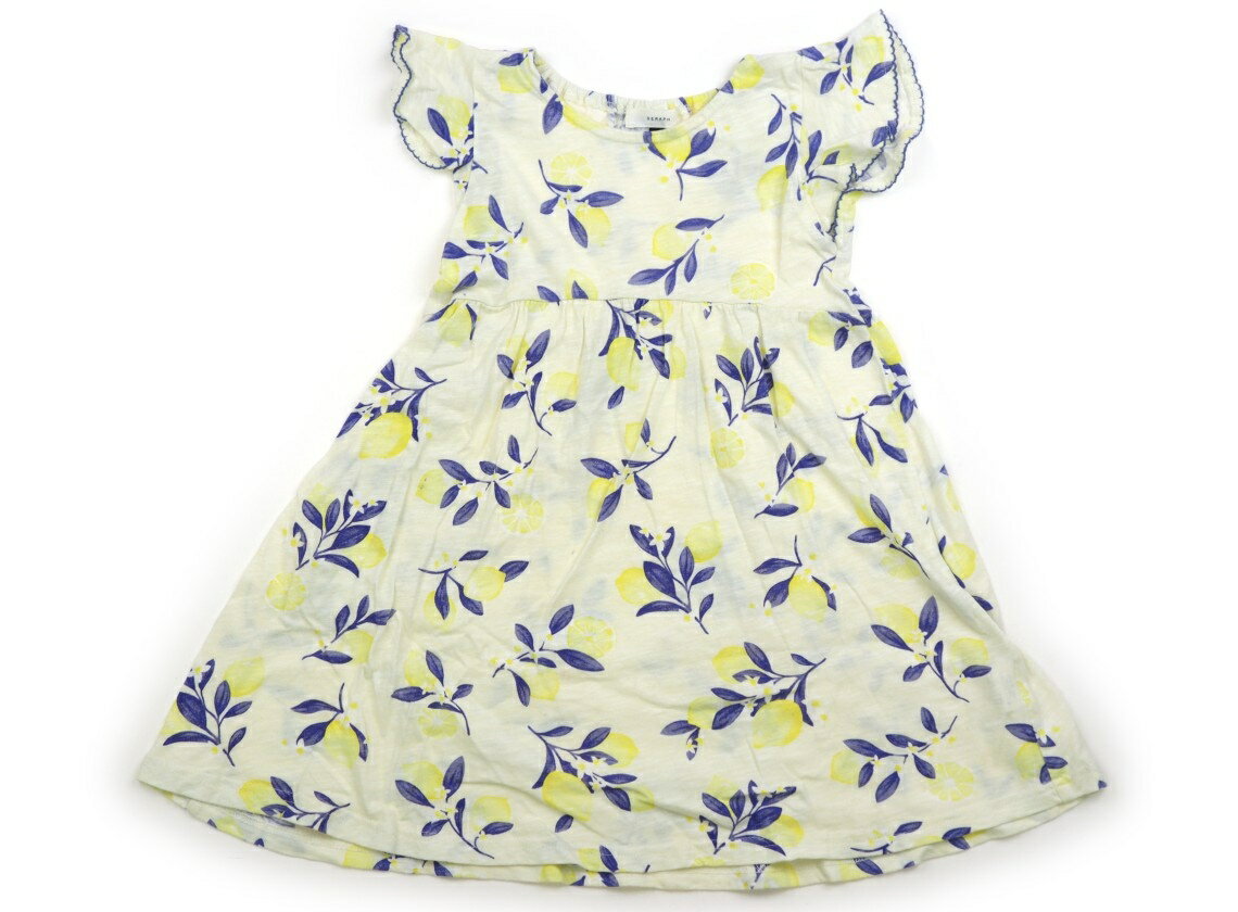 セラフ Seraph ワンピース 110 女の子 レモン柄イエローブルー 子供服 ベビー服 キッズ アウトレット ..