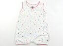 プチバトー PETIT BATEAU カバーオール 70 女の子 生成り地・バルーン・ネコ総柄 子供服 ベビー服 キッズ アウトレット ユーズド 【中古】キッズ...