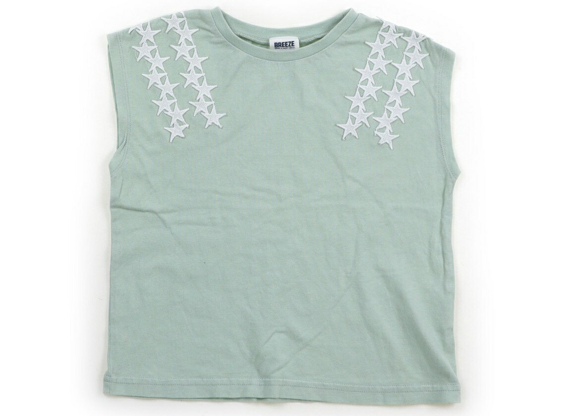 ブリーズ BREEZE Tシャツ・カットソー 110 女の子 ライトグリーン 子供服 ベビー服 キッズ アウトレッ..