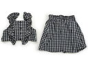 ブリーズ BREEZE 上下セット 110 女の子 ブラックギンガムチェック 子供服 ベビー服 キッズ アウトレット ユーズド 【中古】キッズ・ベビー・マタニティ