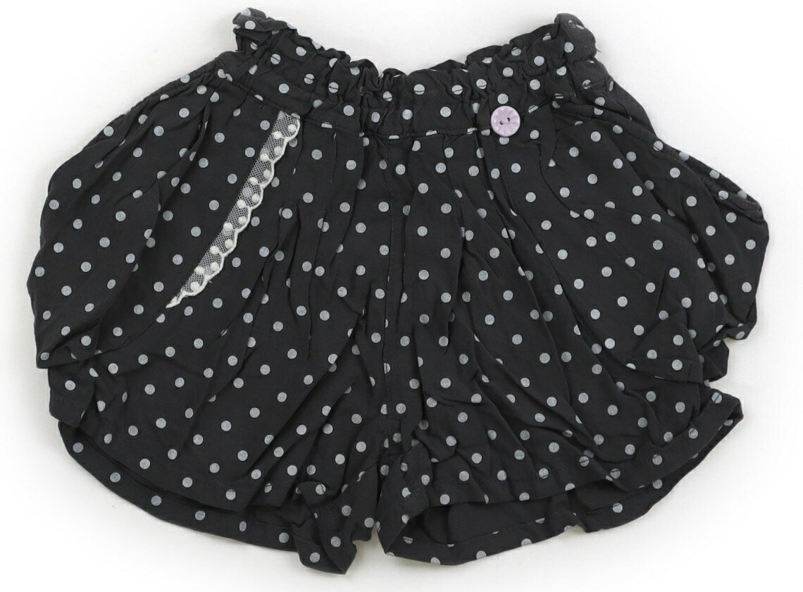 Culottes - セラフ Seraph キュロット 90 女の子 グレー×ホワイトドット 子供服 ベビー服 キッズ アウトレット ユーズド 【中古】キッズ・ベビー・マタニティ