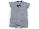 べべ BeBe カバーオール 70 男の子 パステルブルー×ネイビーチェック 子供服 ベビー服 キッズ アウトレット ユーズド 【中古】キッズ・ベビー・マタニテ...