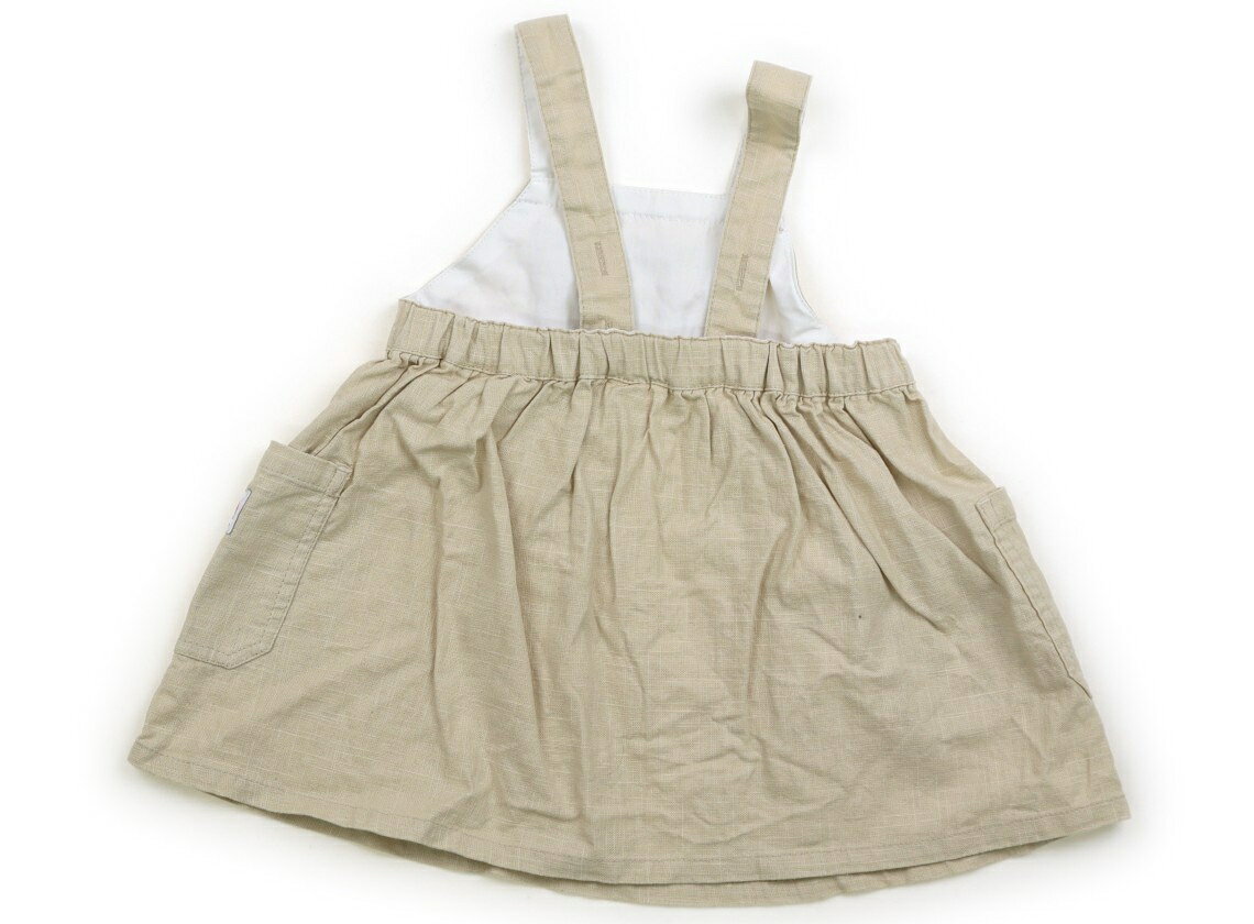 スラップスリップ SLAP SLIP ジャンパースカート 90 女の子 ベージュ 子供服 ベビ...