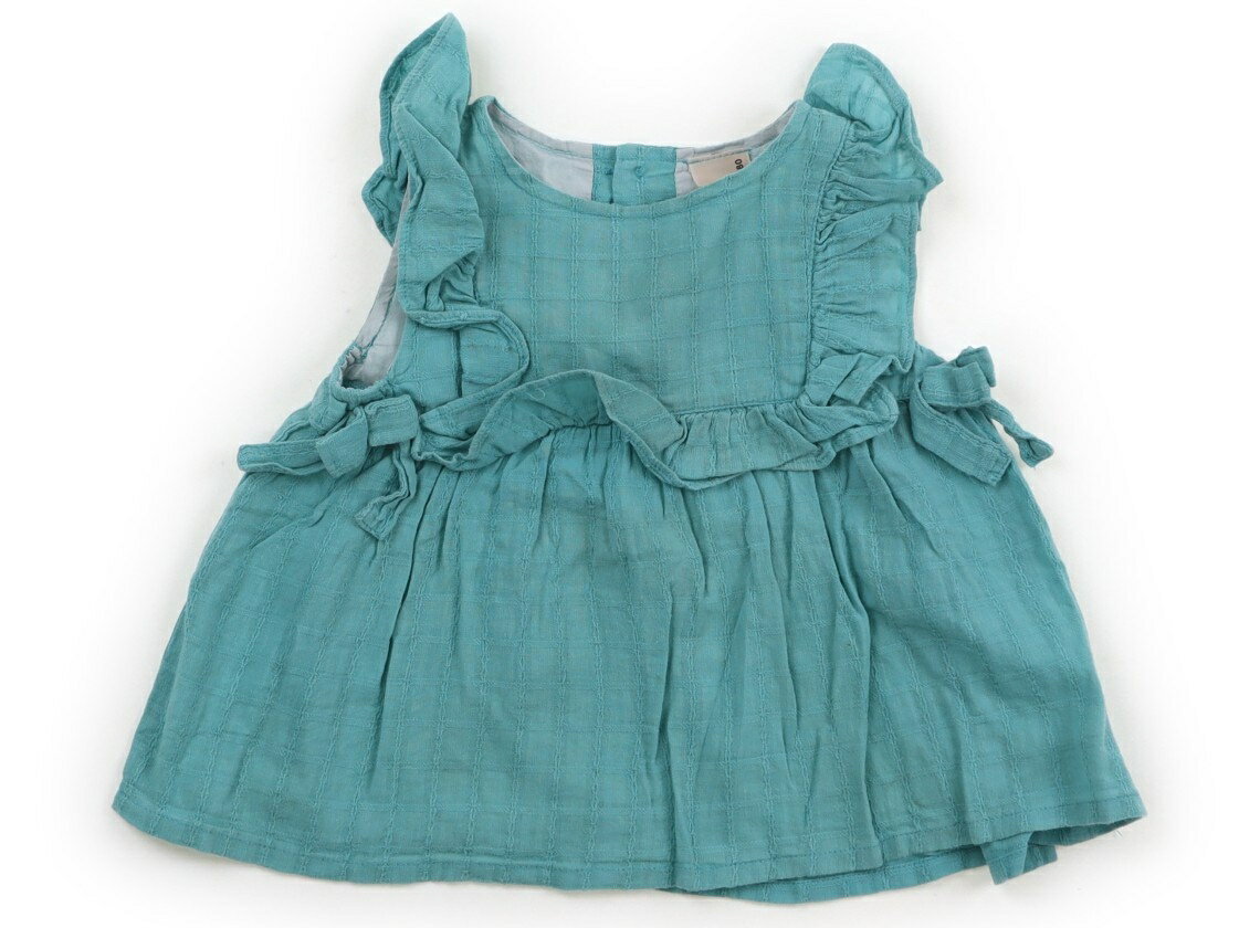 プティマイン petit main チュニック 80 女の子 エメラルドグリーン 子供服 ベビー服 キッズ アウトレ..