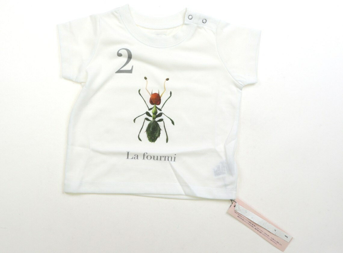 インセクトコレクション Insect Collection Tシャツ・カットソー 80 男の子 白　昆虫柄 子供服 ベビー服 キッズ アウトレット ユーズド 【中古】キッズ・ベビー・マタニティ