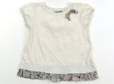 ラブ&ピース&マネー Love&Peace&Money Tシャツ・カットソー 90 女の子 アイボリー、花柄 子供服 ベビー服 キッズ アウトレット ユーズド 【中古】キッズ・ベビー・マタニティ
