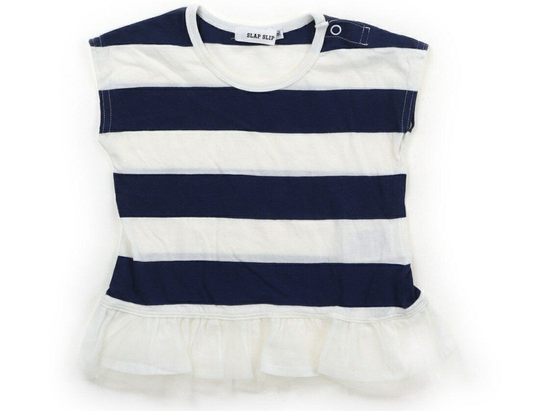 　ブランド 　SLAP SLIP(スラップスリップ) 　カテゴリー 　チュニック 　サイズ 　90サイズ 　色 　ボーダー、白、ネイビー 　状態 　★★★ 　記名 　なし 　ジャンル 　Girl カットソー素材、裏地はありません。全体に毛羽立ちと薄っすら毛玉感が見受けられます。目立った汚れはありません。 ＊【状態】【サイズ】に関しての詳しい説明はこちら
