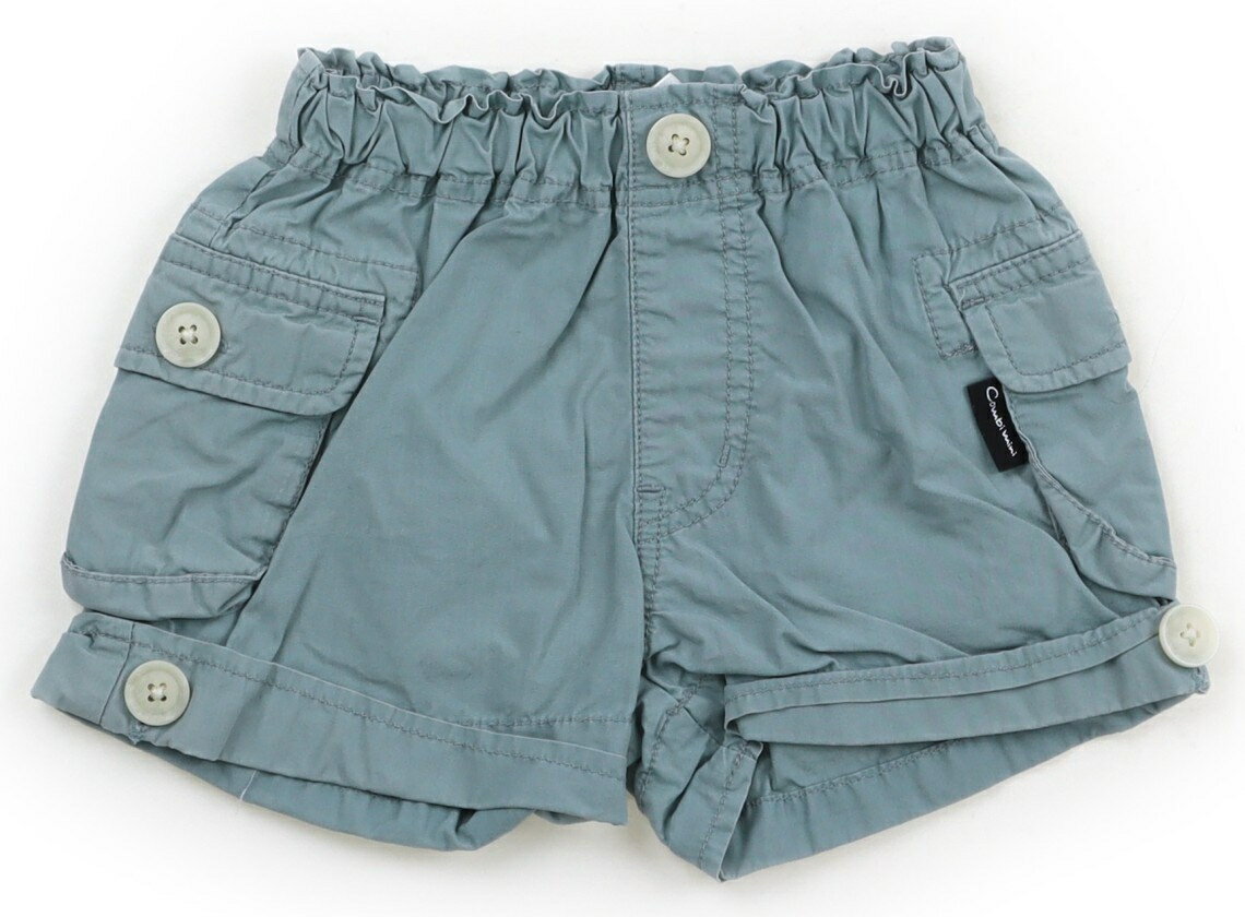 Long-Trousers, Trousers - コンビミニ Combimini ショートパンツ 80 女の子 ダスティグリーン 子供服 ベビー服 キッズ アウトレット ユーズド 【中古】キッズ・ベビー・マタニティ