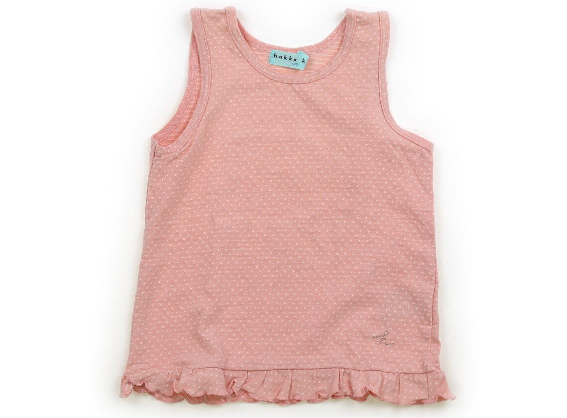 ハッカ HAKKA シャツ・ブラウス 100 女の子 ピンク・白・ドット 子供服 ベビー服 キッズ アウトレット ユーズド 【中古】キッズ・ベビー・マタニティ