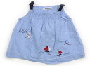 ファミリア familiar タンクトップ・キャミソール 80 女の子 ライトブルー 子供服 ベビー服 キッズ アウトレット ユーズド 【中古】キッズ・ベビー・マタニティ