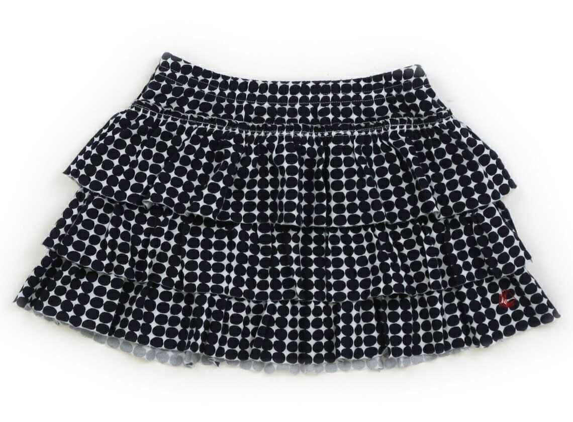 プチバトー PETIT BATEAU スカート 90 女の子 総柄ネイビーホワイト 子供服 ベビー服 キッズ アウトレット ユーズド 【中古】キッズ・ベビー・マタニティ