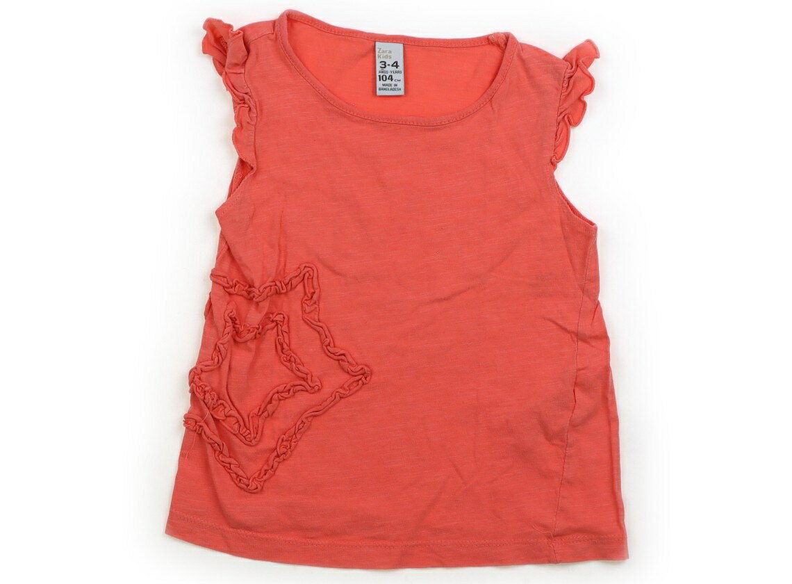 T-Shirts （Half Sleeves） - ザラ ZARA チュニック 100 女の子 朱色 子供服 ベビー服 キッズ アウトレット ユーズド 【中古】キッズ・ベビー・マタニティ