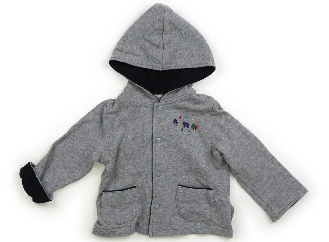 エンゼルスター Angel Star パーカー 80 男の子 グレー、紺 子供服 ベビー服 キッズ アウトレット ユーズド 【中古】キッズ・ベビー・マタニティ
