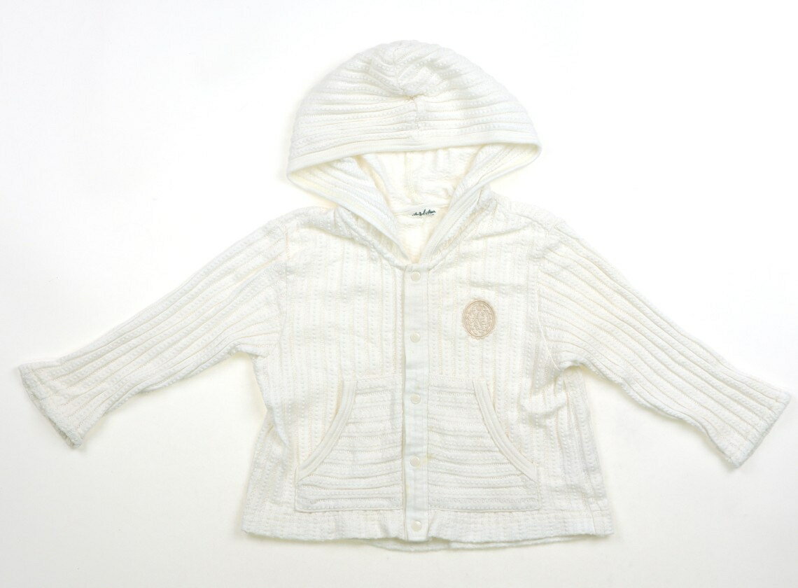 エンゼルスター Angel Star パーカー 80 女の子 白 エンブレム 子供服 ベビー服 キッズ アウトレット ユーズド 【中古】キッズ・ベビー・マタニティ