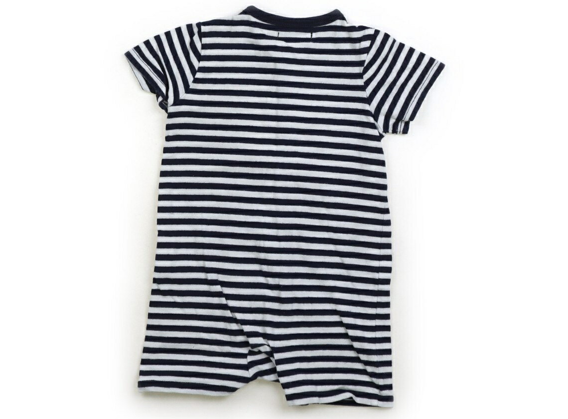 ラルフローレン Ralph Lauren カバーオール 70 男の子 ボーダー、白、ネイビー 子供服 ベビー服 キッズ アウトレット ユーズド 【中古】キッズ・ベビー・マタニティ