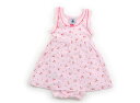 プチバトー PETIT BATEAU ロンパース 80 女の子 ピンク・花 子供服 ベビー服 キッズ アウトレット ユーズド 【中古】キッズ・ベビー・マタニティ