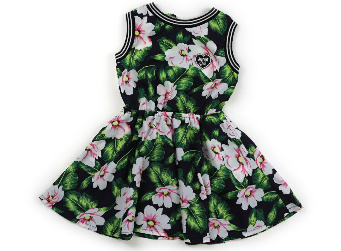 ジェニィ JENNI ワンピース 120 女の子 ネイビー・花柄 子供服 ベビー服 キッズ アウトレット ユーズド 【中古】キッズ・ベビー・マタニティ