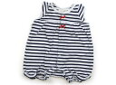 ダディーオーダディー Daddy Oh Daddy カバーオール 70 女の子 ボーダー柄ホワイトネイビー 子供服 ベビー服 キッズ アウトレット ユーズド 【...