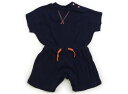 ブリーズ BREEZE カバーオール 80 男の子 紺、オレンジ 子供服 ベビー服 キッズ アウトレット ユーズド 【中古】キッズ・ベビー・マタニティ