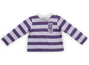 アナスイ ANNA SUI Tシャツ・カットソー 110 女の子 バープル系・ボーダー・ねこ 子供服 ベビー服 キッズ アウトレット ユーズド 【中古】キッズ・...