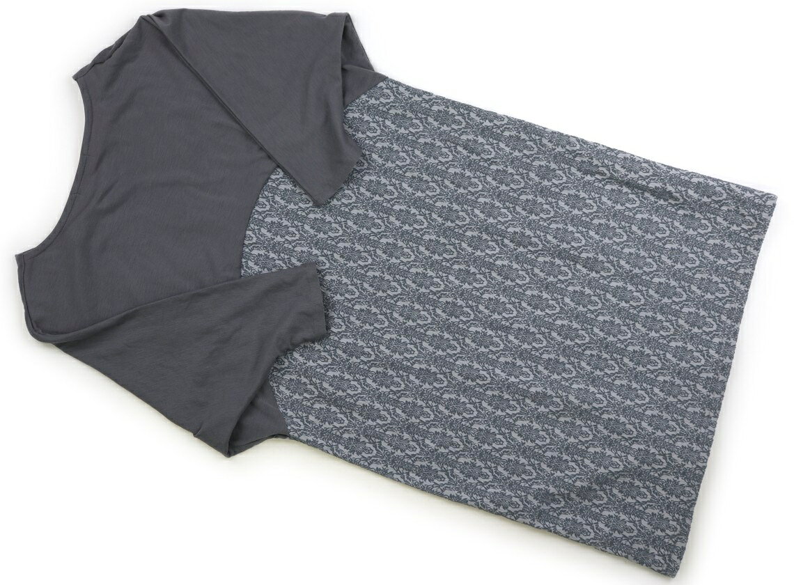 CarryOnのミルクティー Milk Tea マタニティワンピース ママ向けアイテム グレー、シルバー、ブルーの刺繍柄 子供服 ベビー服 キッズ アウトレット ユーズド 【中古】キッズ・ベビー・マタニティ｜アングル2