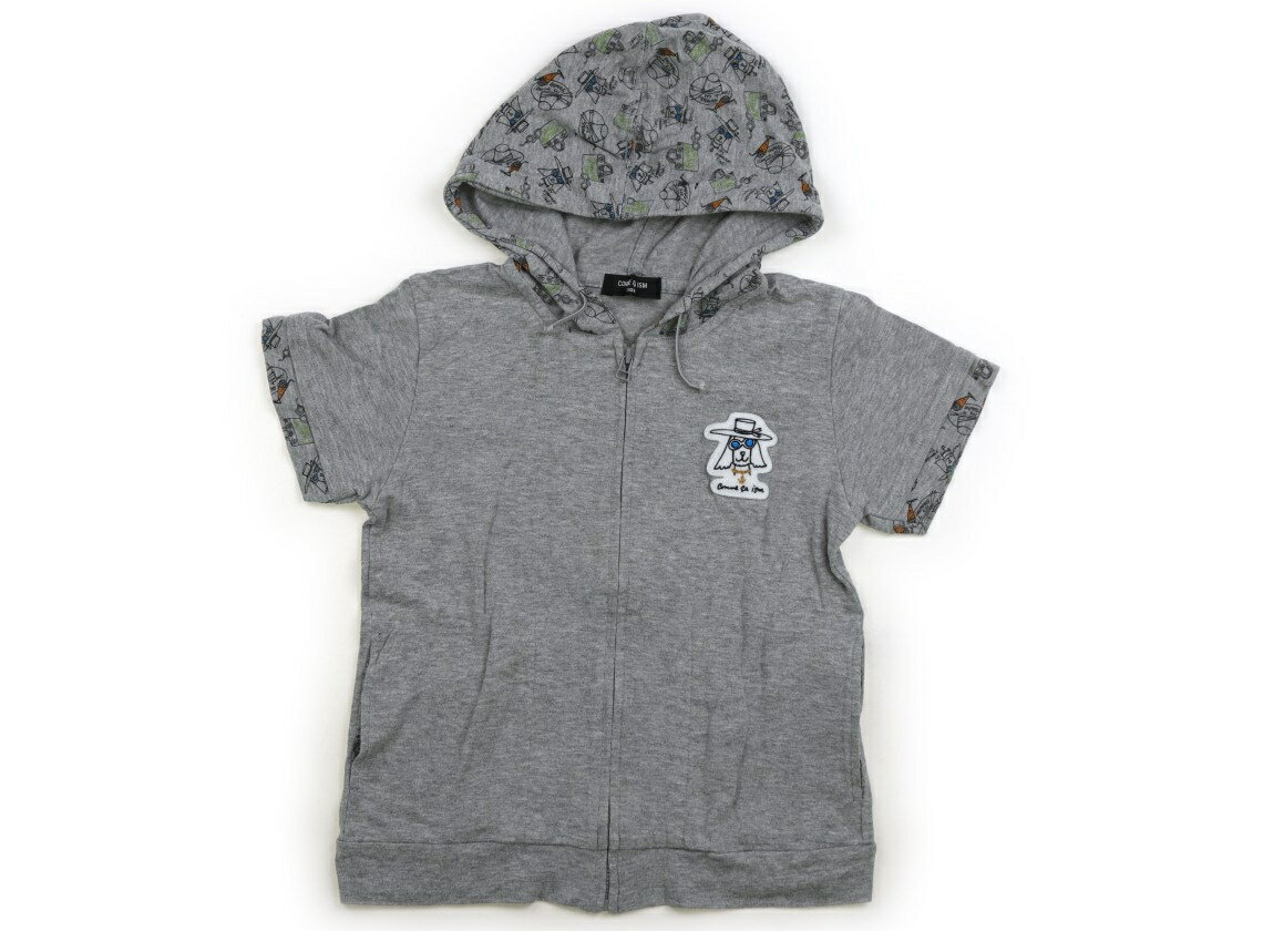 コムサイズム COMME CA ISM パーカー 110 女の子 グレー・プリント 子供服 ベビー服 キッズ アウトレット ユーズド 【中古】キッズ・ベビー・マタニティ