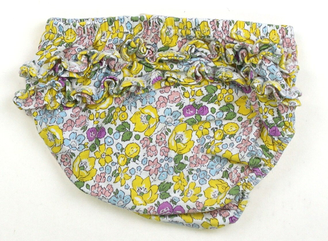 ボーデン Mini Boden ブルマ・ダイパーカバー 80 女の子 花柄イエローパープル 子...
