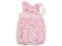 ラルフローレン Ralph Lauren カバーオール 80 女の子 ピンク白チェック 子供服 ベビー服 キッズ アウトレット ユーズド 【中古】キッズ・ベビー...