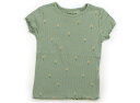 ネクスト NEXT Tシャツ・カットソー 80 女の子 くすみグリーン・花柄 子供服 ベビー服 キッズ アウトレット ユーズド 【中古】キッズ・ベビー・マタニティ