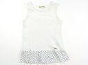 ポンポネット pom ponette タンクトップ・キャミソール 140 女の子 ホワイトドット柄ブラック 子供服 ベビー服 キッズ アウトレット ユーズド 【中古】キッズ・ベビー・マタニティ