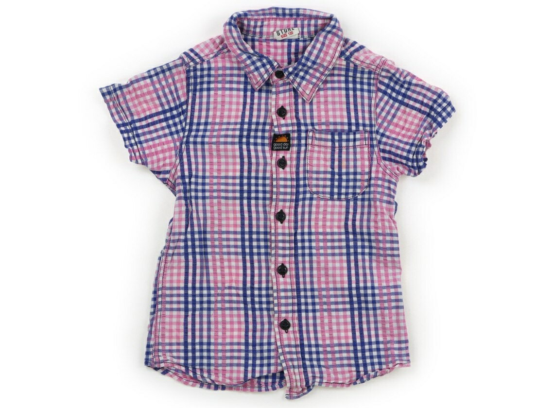 ジャンクストア JUNK STORE シャツ ブラウス 120 男の子 ピンク ブルー 子供服 ベビー服 キッズ アウトレット ユーズド 【中古】キッズ ベビー マタニティ