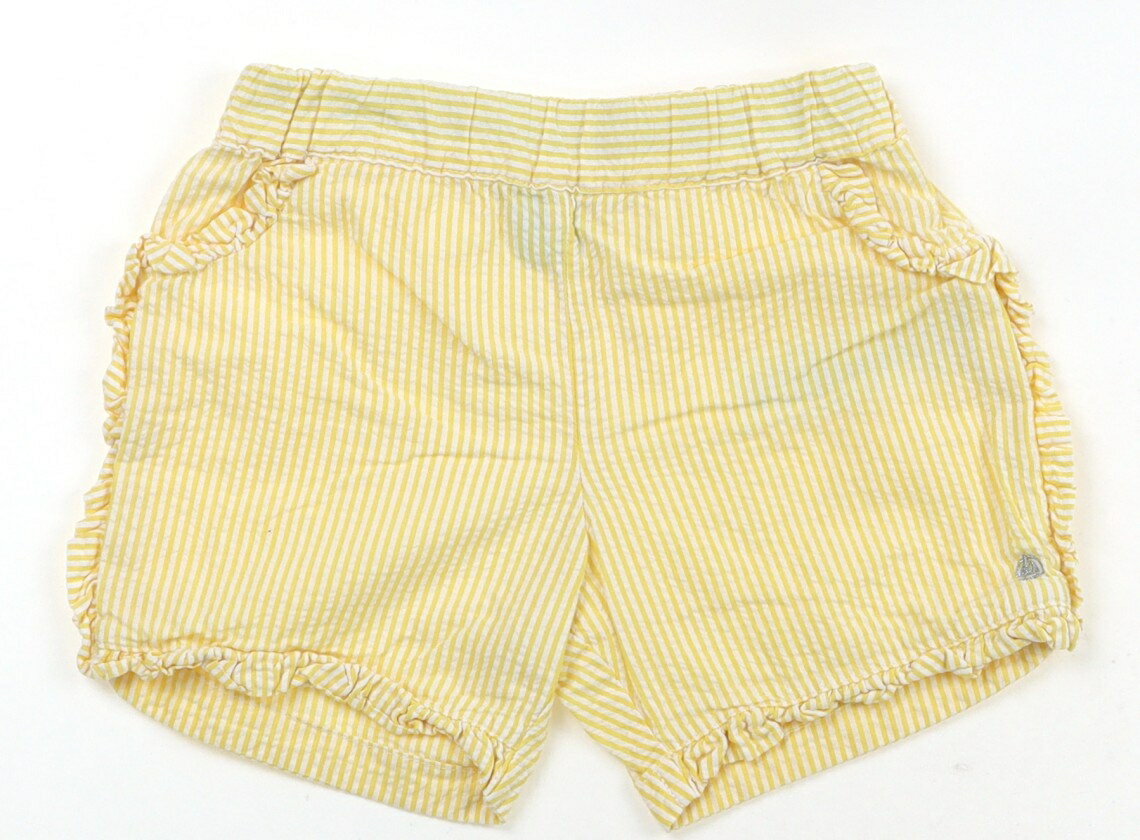 Rakuten - プチバトー PETIT BATEAU ショートパンツ 80 女の子 イエロー・ホワイト 子供服 ベビー服 キッズ アウトレット ユーズド 【中古】キッズ・ベビー・マタニティ