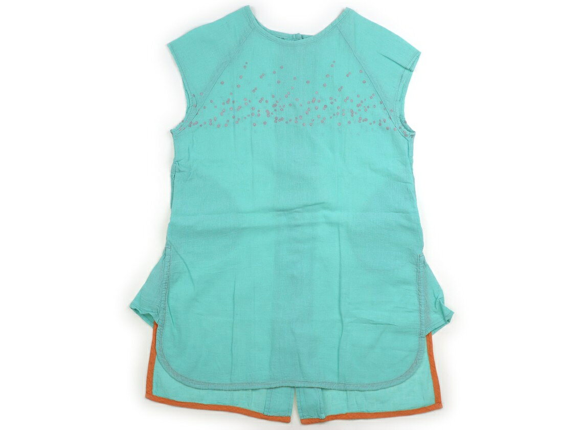 カルミア CALMIA チュニック 110 女の子 エメラルドグリーン、シルバー、オレンジ 子供服 ベビー服 キッズ アウトレット ユーズド 【中古】キッズ・ベビー・マタニティ