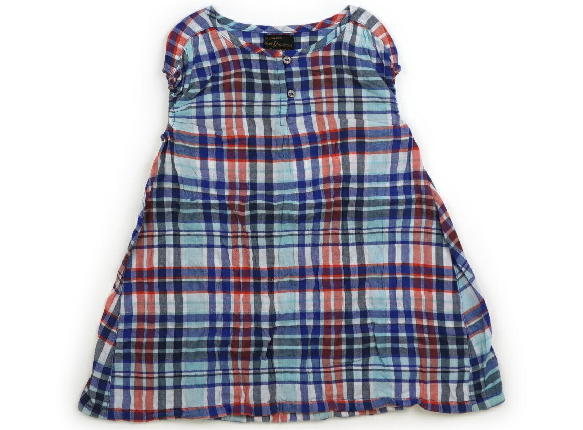 Rakuten - FOキッズ F.O.KIDS チュニック 100 女の子 ブルー系チェック、赤 子供服 ベビー服 キッズ アウトレット ユーズド 【中古】キッズ・ベビー・マタニティ