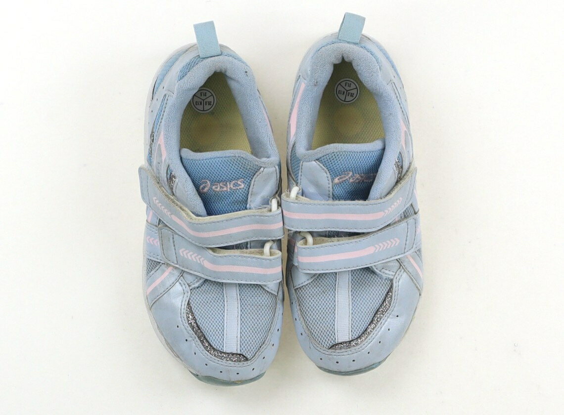 アシックス Asics スニーカー 靴20cm〜 女の子 水色、ピンク 子供服 ベビー服 キッズ アウトレット ユーズド 【中古】キッズ・ベビー・マタニティ