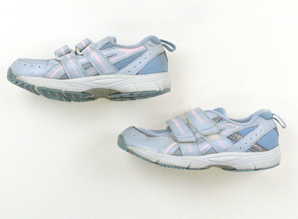 アシックス Asics スニーカー 靴20cm〜 女の子 水色、ピンク 子供服 ベビー服 キッズ アウトレット ユーズド 【中古】キッズ・ベビー・マタニティ