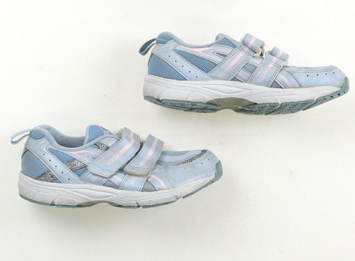 アシックス Asics スニーカー 靴20cm〜 女の子 水色、ピンク 子供服 ベビー服 キッズ アウトレット ユーズド 【中古】キッズ・ベビー・マタニティ