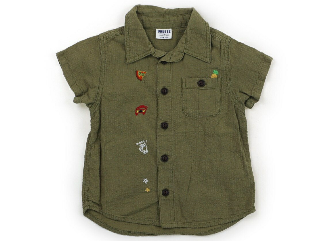 ブリーズ BREEZE シャツ・ブラウス 100 男の子 カーキグリーン 子供服 ベビー服 キッズ アウトレット ..