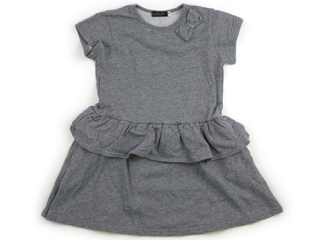 Dresses - ベベ プチ ポワ ヴェール BeBe Petits Pois Vert ワンピース 120 女の子 グレー　ラメ 子供服 ベビー服 キッズ アウトレット ユーズド 【中古】キッズ・ベビー・マタニティ