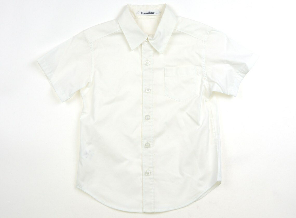 ファミリア familiar シャツ・ブラウス 110 男の子 オフホワイト 子供服 ベビー服 キッズ アウトレット ユーズド 【中古】キッズ・ベビー・マタニティ