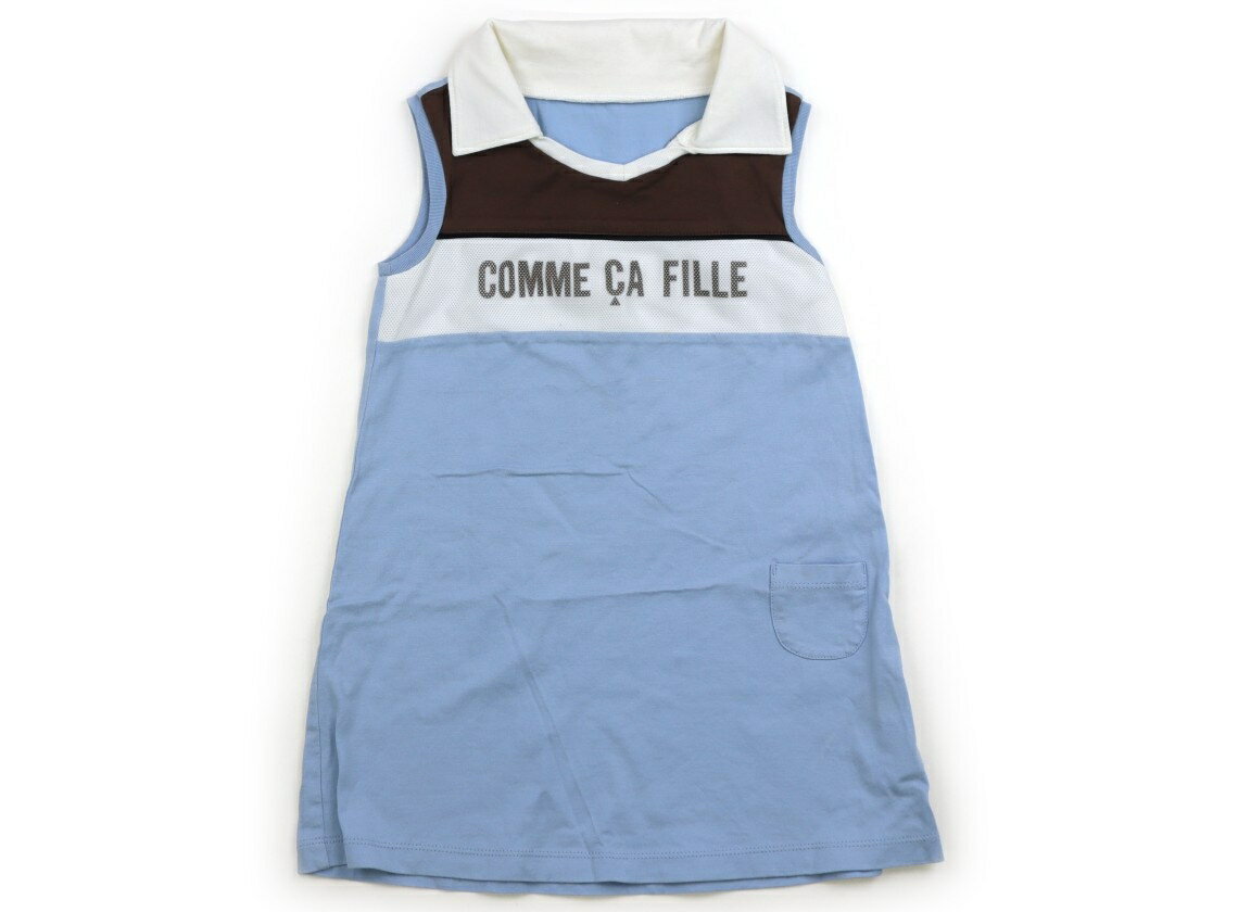 　ブランド 　COMME CA FILLE(コムサフィユ) 　カテゴリー 　ワンピース 　サイズ 　90サイズ 　色 　サックス・切り替え 　状態 　★★★ 　記名 　なし 　ジャンル 　Girl カットソー素材で裏地はありません。若干の色褪せがありますが、まだ活躍してくれそうです。 ＊【状態】【サイズ】に関しての詳しい説明はこちら