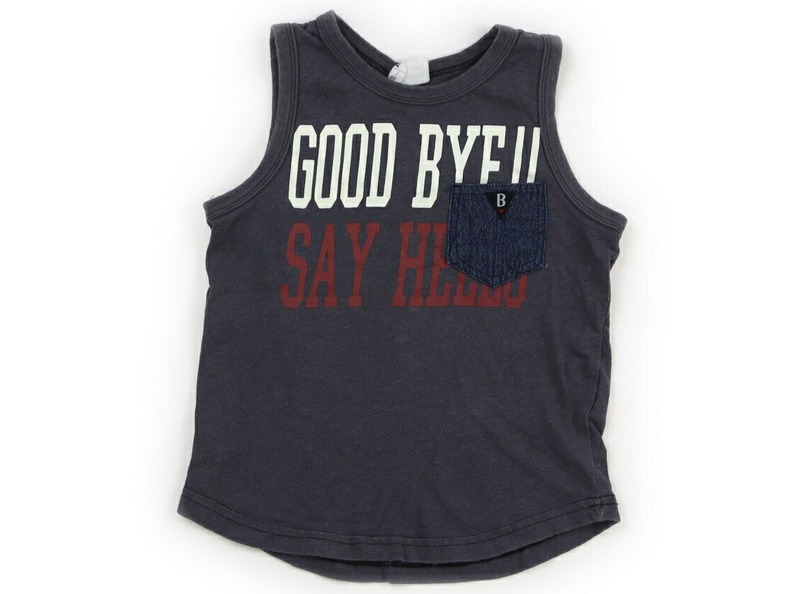 ブリーズ BREEZE タンクトップ・キャミソール 100 男の子 グレー　英字プリント 子供服 ベビー服 キッ..