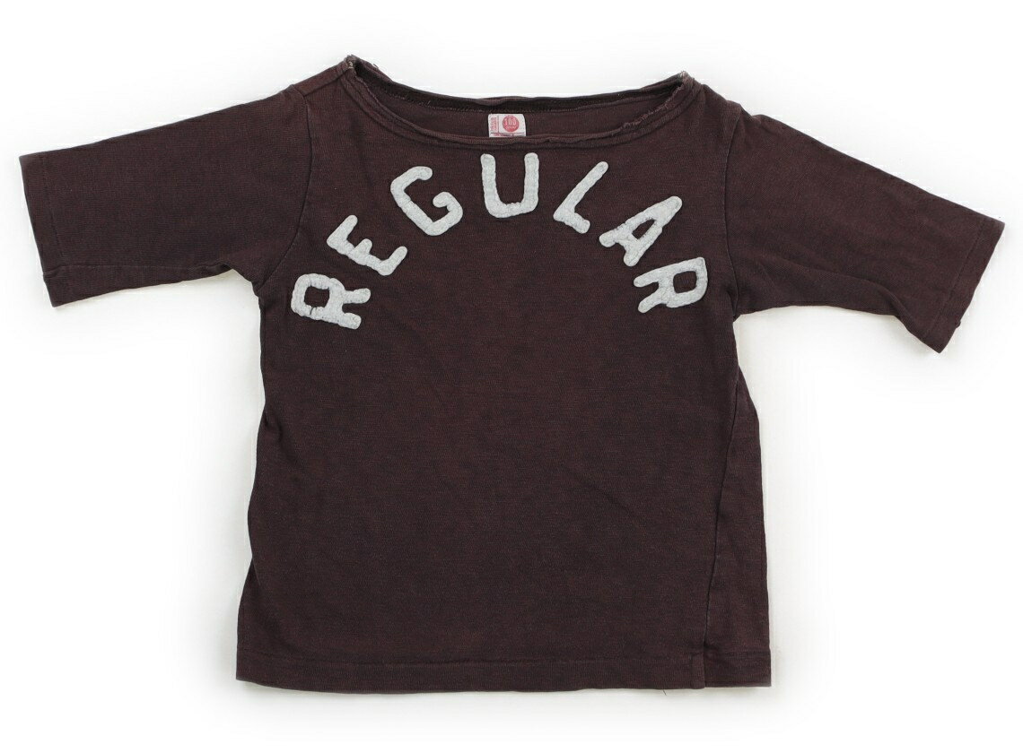 デニムダンガリー DENIM & DUNGAREE Tシャツ・カットソー 100 男の子 茶 英字 子供服 ベビー服 キッズ アウトレット ユーズド 【中古】キッズ・ベビー・マタニティ