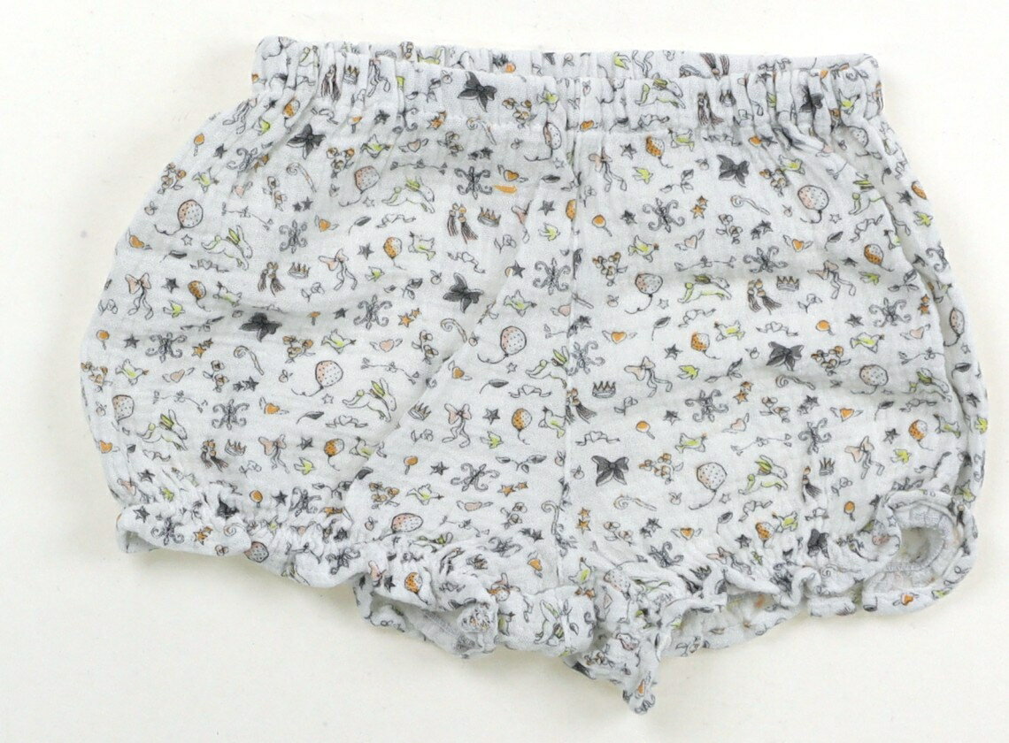 Long-Trousers, Trousers - ベベ プチ ポワ ヴェール BeBe Petits Pois Vert ショートパンツ 80 女の子 ホワイト・総柄 子供服 ベビー服 キッズ アウトレット ユーズド 【中古】キッズ・ベビー・マタニティ