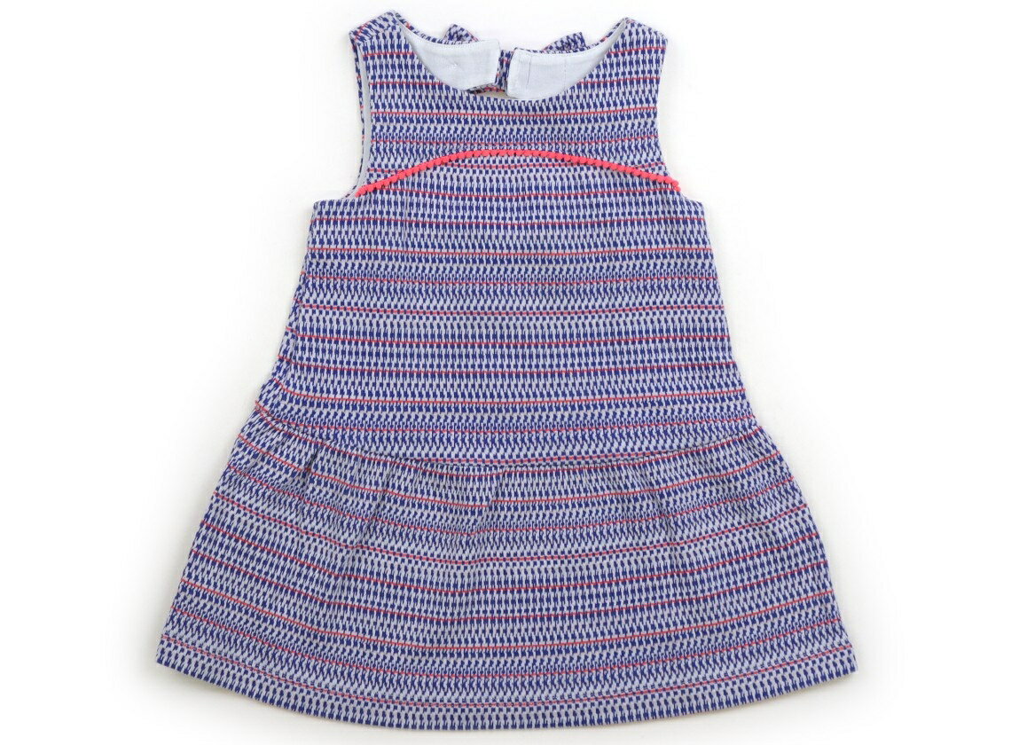 Jumpers - ジャニー＆ジャック Janie & Jack ジャンパースカート 70 女の子 ホワイト×ブルー・コーラルライン 子供服 ベビー服 キッズ アウトレット ユーズド 【中古】キッズ・ベビー・マタニティ