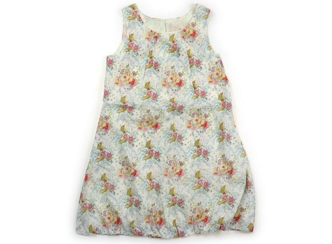 Rakuten - コムサフィユ COMME CA FILLE ジャンパースカート 140 女の子 クリーム、花柄 子供服 ベビー服 キッズ アウトレット ユーズド 【中古】キッズ・ベビー・マタニティ