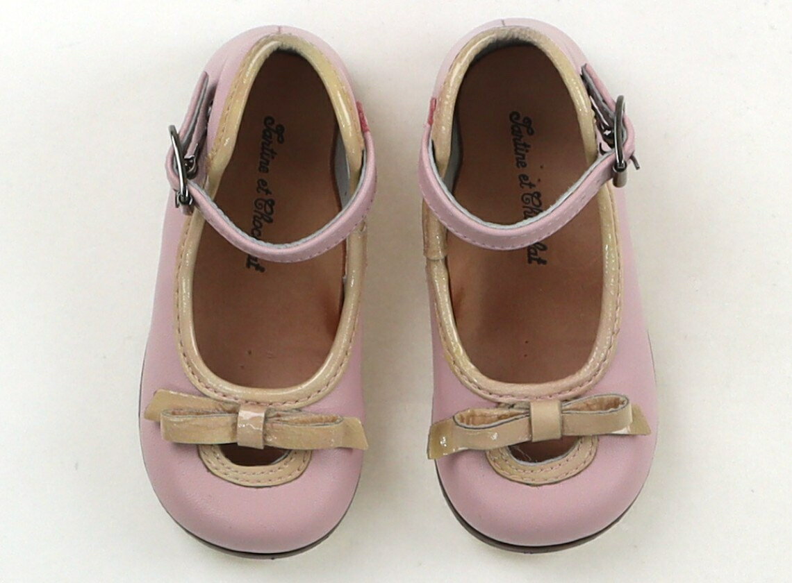 タルティーヌエショコラ Tartine et Chocolat フラットシューズ・スリッポン 靴12cm〜 女の子 ピンク 子供服 ベビー服 キッズ アウトレット ユーズド 【中古】キッズ・ベビー・マタニティ
