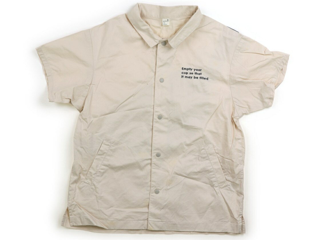 アプレレクール apres les cours シャツ・ブラウス 140 男の子 アイボリー、カーキ、バッグ 子供服 ベビー服 キッズ アウトレット ユーズド 【中古】キッズ・ベビー・マタニティ